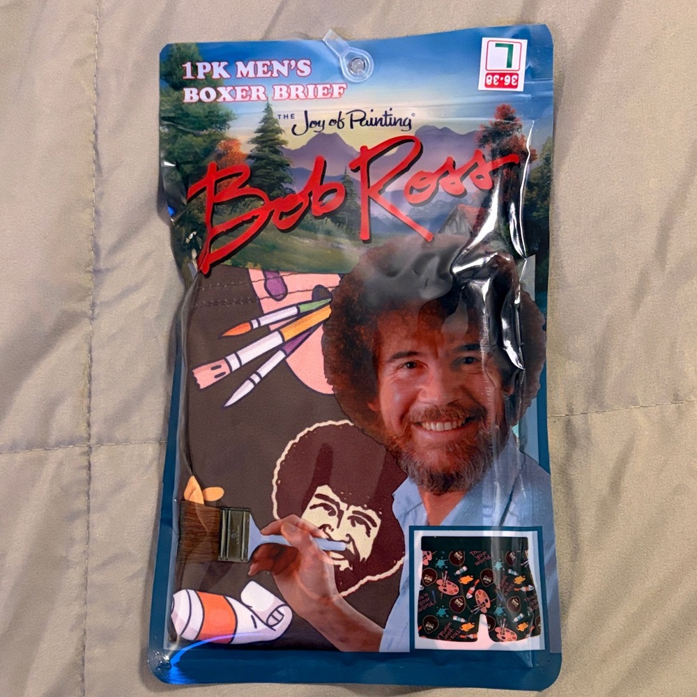 Bob Ross Men's Boxer Briefs Size Large NWOT